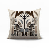 Zuby Zebra Reversible Indoor/Outdoor Square Pillow