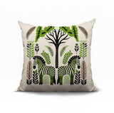 Zuby Zebra Reversible Indoor/Outdoor Square Pillow