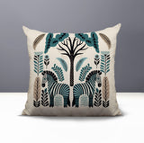 Zuby Zebra Reversible Indoor/Outdoor Square Pillow