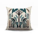 Zuby Zebra Reversible Indoor/Outdoor Square Pillow