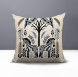 Zuby Zebra Reversible Indoor/Outdoor Square Pillow