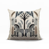 Zuby Zebra Reversible Indoor/Outdoor Square Pillow