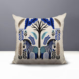 Zuby Zebra Reversible Indoor/Outdoor Square Pillow