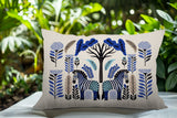 Zuby Zebra Reversible Indoor/Outdoor Square Pillow