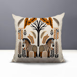 Zuby Zebra Reversible Indoor/Outdoor Square Pillow