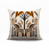 Zuby Zebra Reversible Indoor/Outdoor Square Pillow