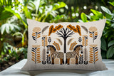 Zuby Zebra Reversible Indoor/Outdoor Square Pillow
