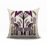 Zuby Zebra Reversible Indoor/Outdoor Square Pillow