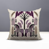 Zuby Zebra Reversible Indoor/Outdoor Square Pillow