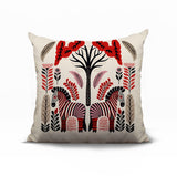 Zuby Zebra Reversible Indoor/Outdoor Square Pillow