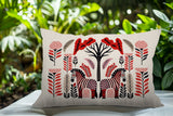 Zuby Zebra Reversible Indoor/Outdoor Square Pillow