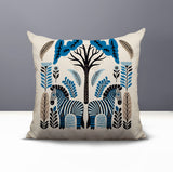Zuby Zebra Reversible Indoor/Outdoor Square Pillow