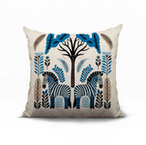 Zuby Zebra Reversible Indoor/Outdoor Square Pillow