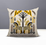 Zuby Zebra Reversible Indoor/Outdoor Square Pillow