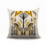 Zuby Zebra Reversible Indoor/Outdoor Square Pillow