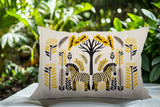 Zuby Zebra Reversible Indoor/Outdoor Square Pillow