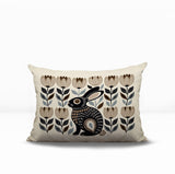 Zuko Rabbit Reversible Indoor/Outdoor Lumbar Pillow