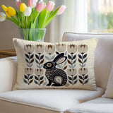 Zuko Rabbit Reversible Indoor/Outdoor Lumbar Pillow