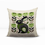 Zuko Rabbit Reversible Indoor/Outdoor Square Pillow
