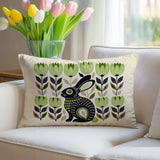 Zuko Rabbit Reversible Indoor/Outdoor Lumbar Pillow