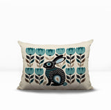 Zuko Rabbit Reversible Indoor/Outdoor Lumbar Pillow