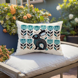 Zuko Rabbit Reversible Indoor/Outdoor Lumbar Pillow