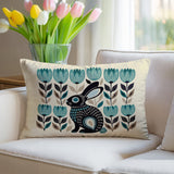 Zuko Rabbit Reversible Indoor/Outdoor Lumbar Pillow