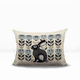 Zuko Rabbit Reversible Indoor/Outdoor Lumbar Pillow