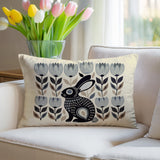 Zuko Rabbit Reversible Indoor/Outdoor Lumbar Pillow