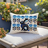 Zuko Rabbit Reversible Indoor/Outdoor Lumbar Pillow
