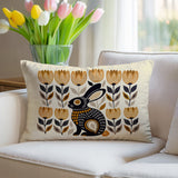 Zuko Rabbit Reversible Indoor/Outdoor Lumbar Pillow