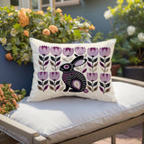 Zuko Rabbit Reversible Indoor/Outdoor Lumbar Pillow