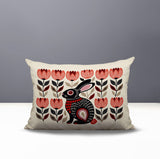 Zuko Rabbit Reversible Indoor/Outdoor Lumbar Pillow