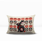 Zuko Rabbit Reversible Indoor/Outdoor Lumbar Pillow