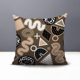 Zyra Abstract Reversible Indoor/Outdoor Square Pillow