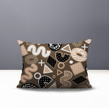 Zyra Abstract Reversible Indoor/Outdoor Lumbar Pillow