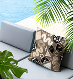Zyra Abstract Reversible Indoor/Outdoor Square Pillow