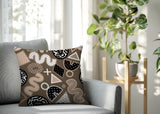 Zyra Abstract Reversible Indoor/Outdoor Square Pillow
