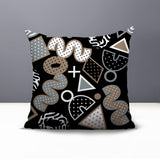 Zyra Abstract Reversible Indoor/Outdoor Square Pillow