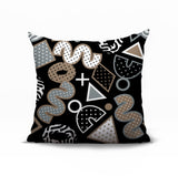 Zyra Abstract Reversible Indoor/Outdoor Square Pillow