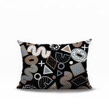 Zyra Abstract Reversible Indoor/Outdoor Lumbar Pillow