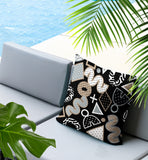 Zyra Abstract Reversible Indoor/Outdoor Square Pillow