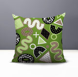 Zyra Abstract Reversible Indoor/Outdoor Square Pillow