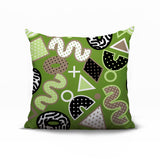 Zyra Abstract Reversible Indoor/Outdoor Square Pillow