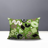Zyra Abstract Reversible Indoor/Outdoor Lumbar Pillow