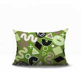 Zyra Abstract Reversible Indoor/Outdoor Lumbar Pillow