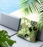 Zyra Abstract Reversible Indoor/Outdoor Square Pillow