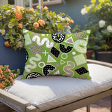 Zyra Abstract Reversible Indoor/Outdoor Lumbar Pillow