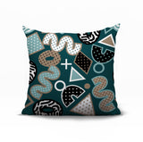 Zyra Abstract Reversible Indoor/Outdoor Square Pillow