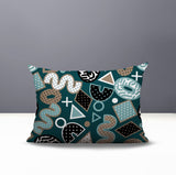 Zyra Abstract Reversible Indoor/Outdoor Lumbar Pillow